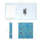 Папка–регистратор А4, 50 мм, ErichKrause Enigma, собранная, ламинированная с УФ-лаком, голубая, вместимость 350 листов - Фото 3