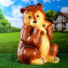 Садовая фигура "Медведь большой" коричневый, 35х40х50см - Фото 1