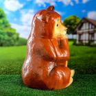 Садовая фигура "Медведь большой" коричневый, 35х40х50см - Фото 4
