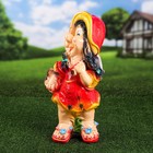 Садовая фигура "Девочка гномик с корзинкой", разноцветная, гипс, 50 см, микс - Фото 4