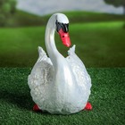 Садовая фигура "Лебедь", перламутровая, гипс, 24х16х24 см - Фото 2