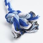 Игрушка канатная «2 узла», средняя, цвет МИКС  (артикул 1119229)  большой выбор товаров оптом и в розницу по низким ценам с доставкой