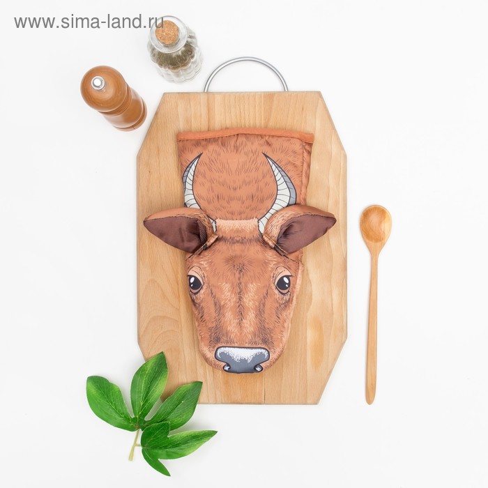 Варежка-прихватка "Collorista" Cow, 100% полиэстер - Фото 1