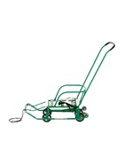 Санки детские с колёсами «Тимка 5 универсал», с ручкой, цвет зелёный - Фото 2