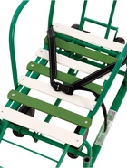 Санки детские с колёсами «Тимка 5 универсал», с ручкой, цвет зелёный - Фото 7