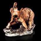 Сувенир полистоун "Слон с поднятым хоботом" бронза-серебро, 6,5х3,4х8,3 см - Фото 2