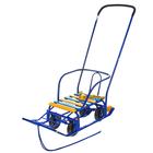 Санки «Тимка 5 универсал» с толкателем, цвет синий - Фото 1