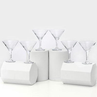 Набор стеклянных бокалов для мартини Bistro, 190 мл, 6 шт.
