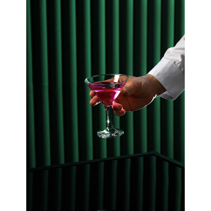 Набор стеклянных бокалов для мартини Bistro, 190 мл, 6 шт - фото 1908214744