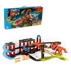 Автотрек-парковка «Дино парк», с запуском, с 2 машинами, 2 в 1 - Фото 1