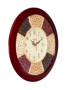 Часы настенные, серия: Кухня, «Специи», d=29 см, плавный ход, бордовый обод - Фото 4