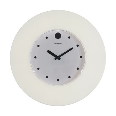 Часы настенные круглые "Классика", бесшумные, белый обод, d-37 см, цифеблат 22 см