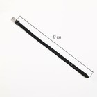 Ремешок для часов, женский, l-17 см, 8 мм, натуральная кожа, чёрный - Фото 2