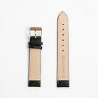 Ремешок для часов, мужской, 18 мм, запряжник 75 мм, горт 115 мм, натуральная кожа, черный - Фото 3