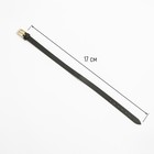 Ремешок для часов, женский, 8 мм, l-17 см, натуральная кожа, коричневый - Фото 2