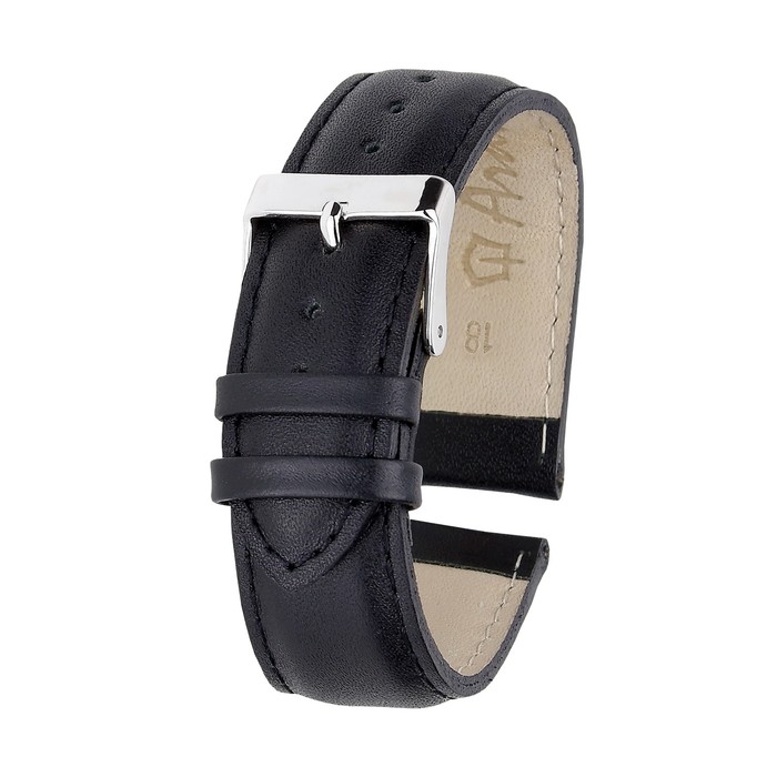 Ремешок для часов, мужской, 18 мм, запряжник 85 мм, горт 125 мм, натуральная кожа, удлиненный 118213 - Фото 1