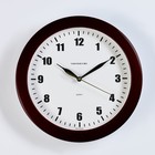 Часы настенные, серия: Классика, d-29 см, бордовый обод - Фото 1