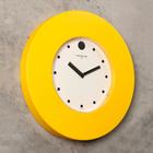 Часы настенные, серия: Классика, плавный ход, d-37 см, широкий желтый обод - Фото 2