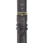 Ремешок для часов, мужской, 20 мм, запряжник 90 мм, горт 125 мм, натуральная кожа, тёмно-коричневый - Фото 3