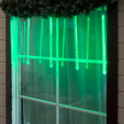 Светодиодная сосулька уличная УМС "Тающая" 0,5 м, d=3 см. 2W LED-30-220V, нить белая, свечение зелёное - Фото 1