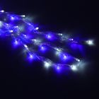 Гирлянда "Дождь" улич. Ш:2 м, В:3 м, Н.С. LED-800-220V, контр. 8 р, БЕЛО-СИНИЙ - Фото 6