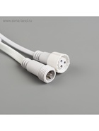 Гирлянда «Занавес» 2 × 9 м, IP44, УМС, белая нить, 1800 LED, свечение мульти, 220 В - Фото 10