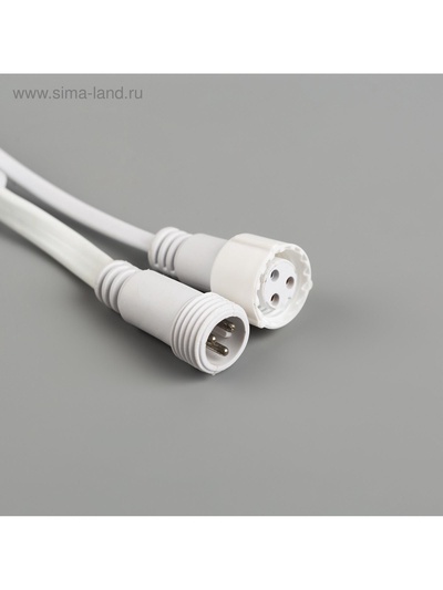 Гирлянда «Занавес» 2×9 м, IP44, УМС, белая нить, 1800 LED, свечение мульти, 220 В