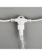 Гирлянда «Занавес» 2 × 9 м, IP44, УМС, белая нить, 1800 LED, свечение мульти, 220 В - Фото 9