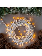 Гирлянда «Нить» 10 м, IP44, УМС, белая нить, 100 LED, свечение жёлтое, 220 В - Фото 5