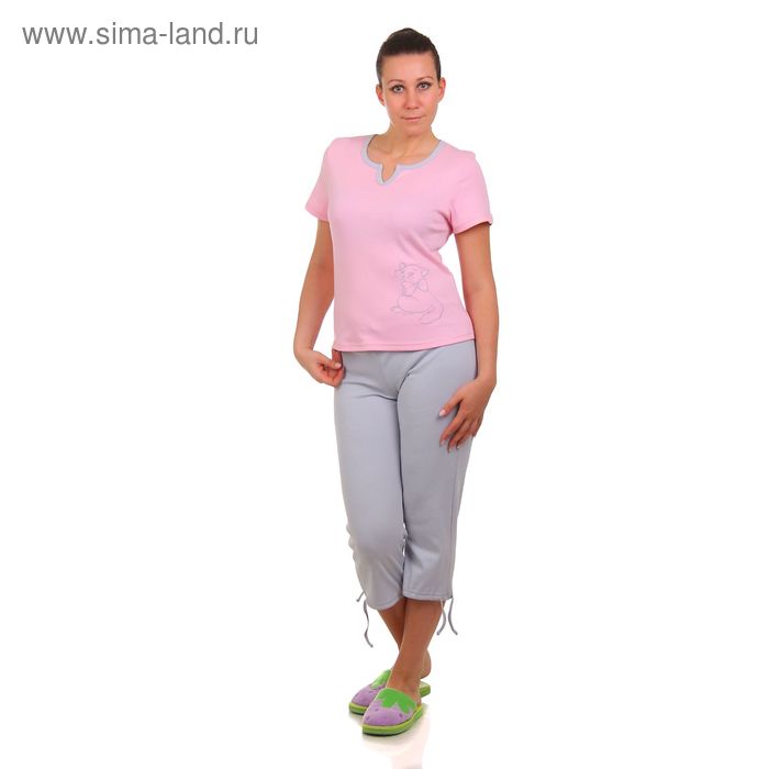 Комплект женский (футболка, бриджи) 11с51 В, р-р 40-42 - Фото 1
