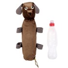 Игрушка для собак "Собачка", чехол на бутылку 0,5 л, флис, микс цветов - Фото 2