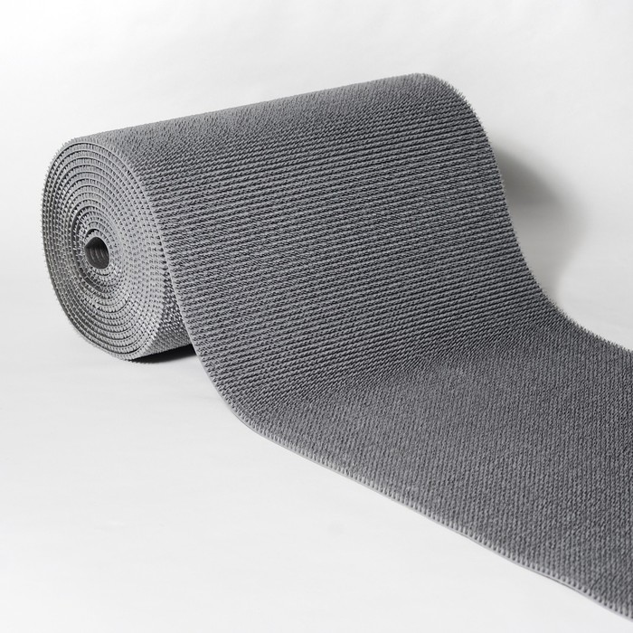 Покрытие ковровое щетинистое «Травка», 0,9×15 м, в рулоне, цвет серый металлик