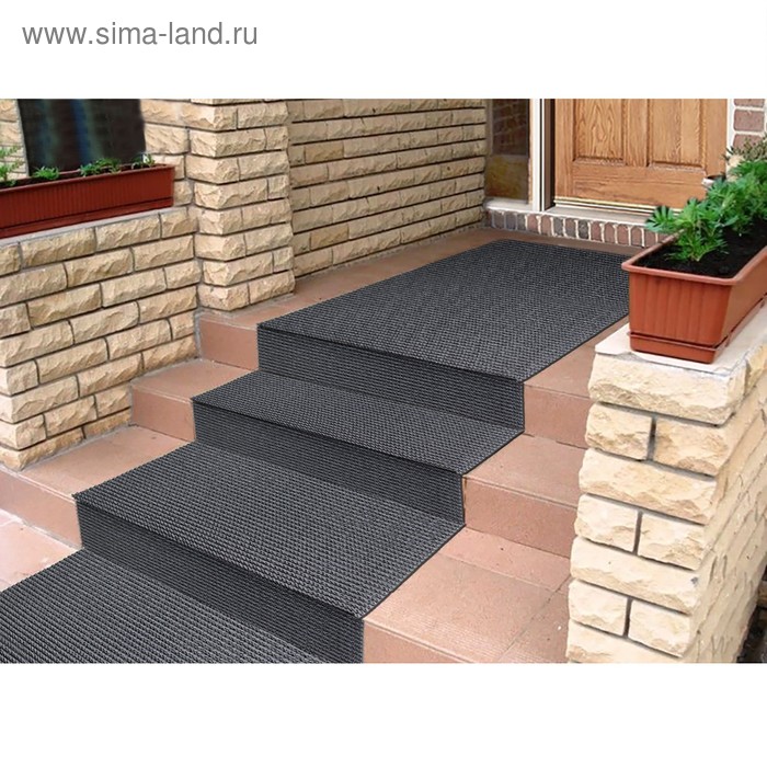 Покрытие ковровое щетинистое «Травка», 0.9×15 м, в рулоне, цвет мокрый асфальт - Фото 1