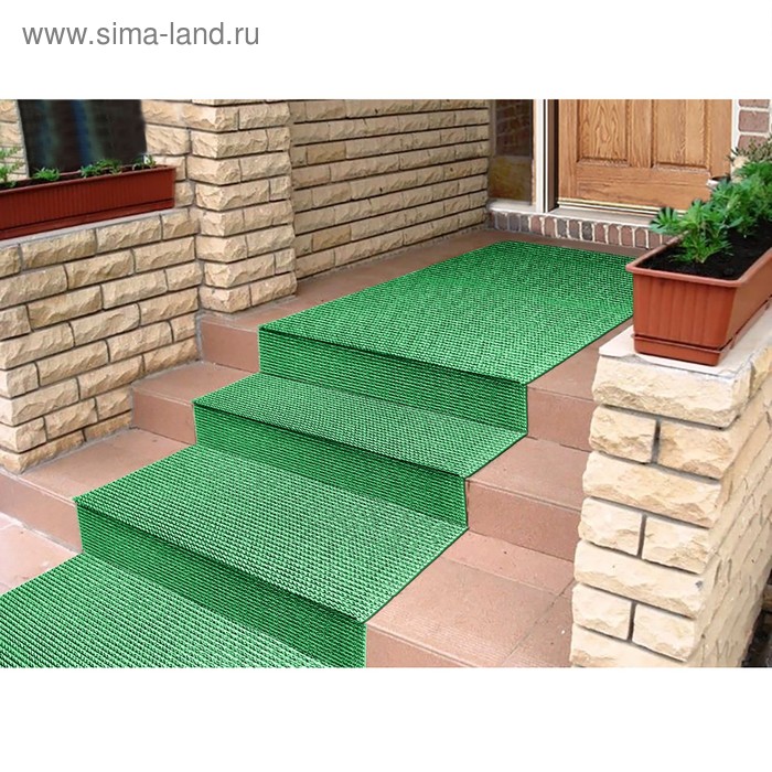 Покрытие ковровое щетинистое «Травка», 0.9×15 м, в рулоне, зелёное - Фото 1