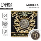 Монета сувенир «Приносящая удачу», d=2 см - Фото 1