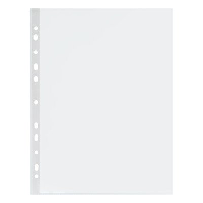 Файл-вкладыш А4, Бюрократ "Эконом", 23 мкм, прозрачный, вертикальный, глянцевый, 100 штук