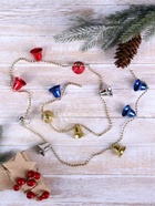 Бусы на ёлку «Разноцветные колокольчики», длина 1.1 м - Фото 1