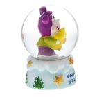 Сувенир снежный шар "Исполнения желаний. Обезьянка со звездой", d=4,5 см - Фото 2