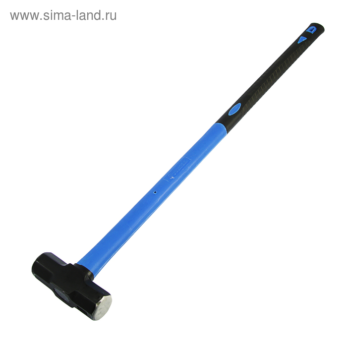 Кувалда кованая ТУНДРА, удлиненная фиберглассовая трехкомпонентная рукоятка, 3 кг - Фото 1