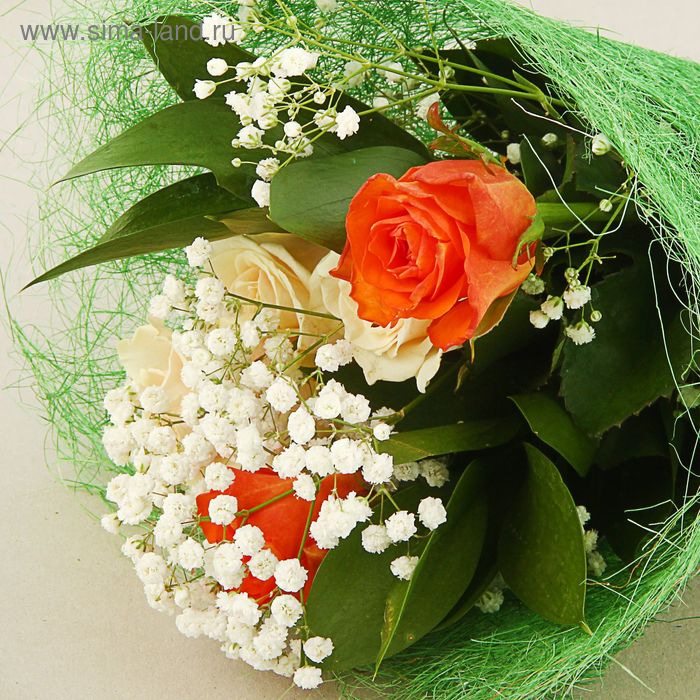 Салфетка для декора и цветов сизаль, зеленый, 60 х 30 см - Фото 1