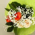 Каркас для букета 25см, сизаль (гладкий), зеленое яблоко - Фото 2