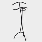 Вешалка костюмная «Слуга», 47×36×106 см, чёрная - Фото 3