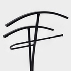 Вешалка костюмная «Слуга», 47×36×106 см, чёрная - Фото 5