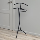 Вешалка костюмная «Слуга», 47×36×106 см, чёрная - Фото 2