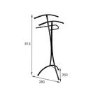 Вешалка костюмная «Слуга», 35×28×81,5 см, малая, цвет чёрный - Фото 4