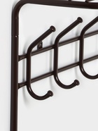 Вешалка настенная с полкой, 9 крючков, 2 яруса, 73×22×58 см, коричневая - Фото 2