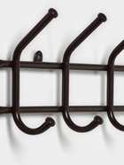 Вешалка настенная с полкой, 9 крючков, 2 яруса, 73×22×58 см, коричневая - Фото 3