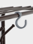 Вешалка настенная с полкой, 9 крючков, 2 яруса, 73×22×58 см, коричневая - Фото 4