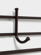 Вешалка настенная с полкой, 9 крючков, 2 яруса, 73×22×58 см, коричневая - Фото 5