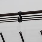 Вешалка настенная с полкой, 8 крючков, 97.5×22×26.5 см, медный антик - Фото 3